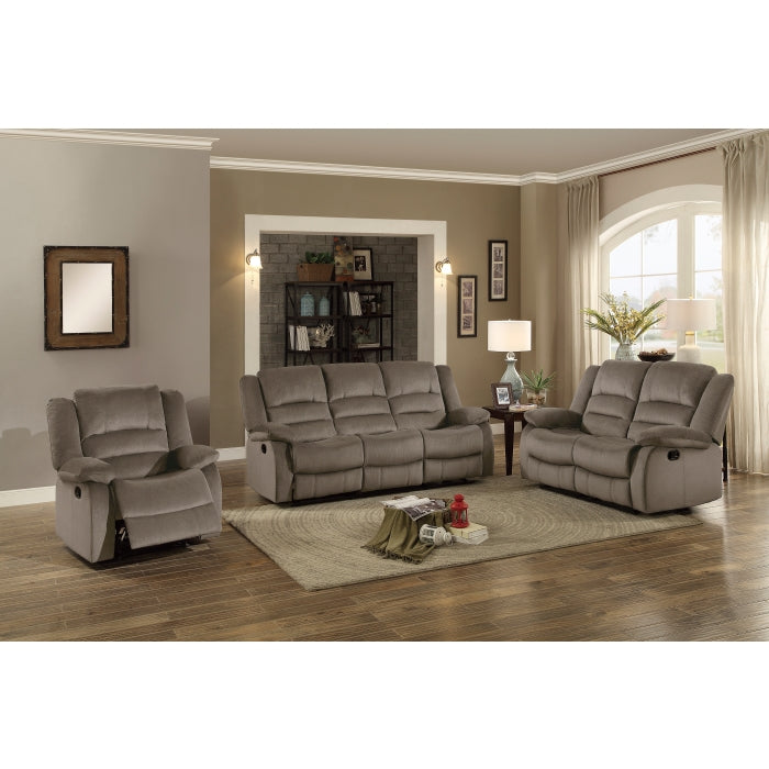Jarita Chocolate Double Reclining Sofa - Ornate Home