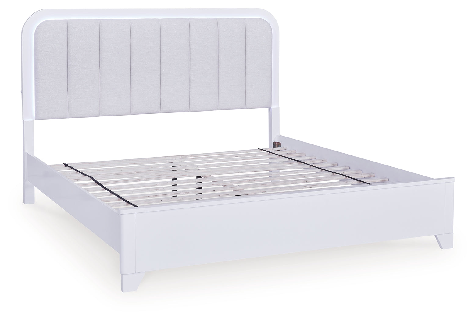 Jarlee White King Panel Bedroom Set with Dresser, Mirror and Nightstand (Online Special Price) - Ornate Home