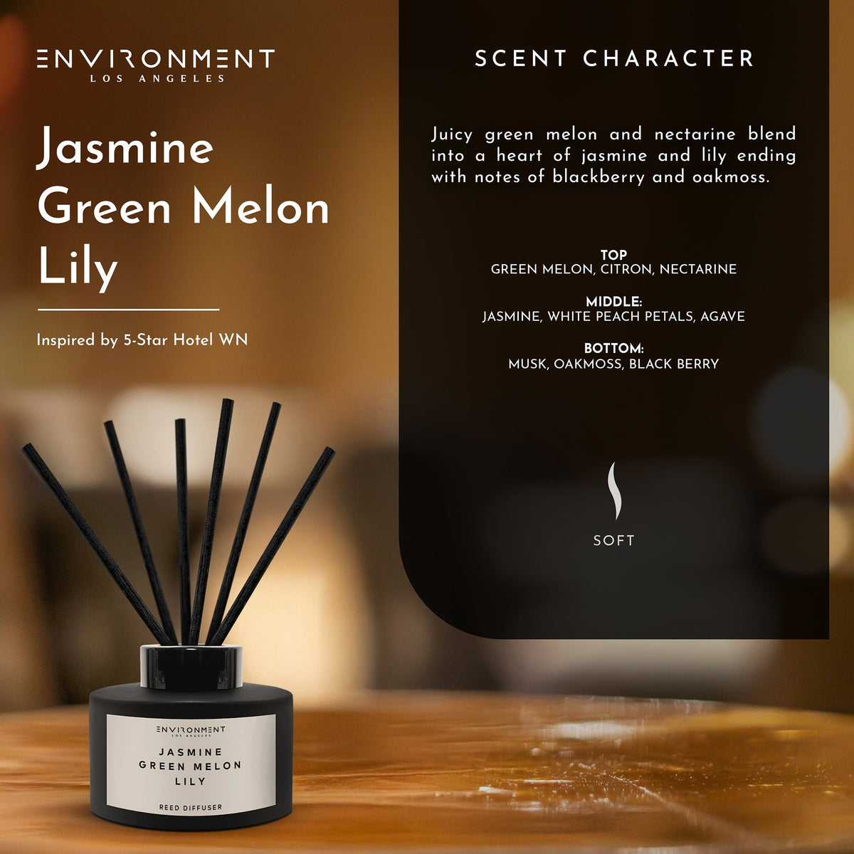 Jasmine | Green Melon | Lily Diffuser (Inspired by The Wynn Hotel®) - Ornate Home