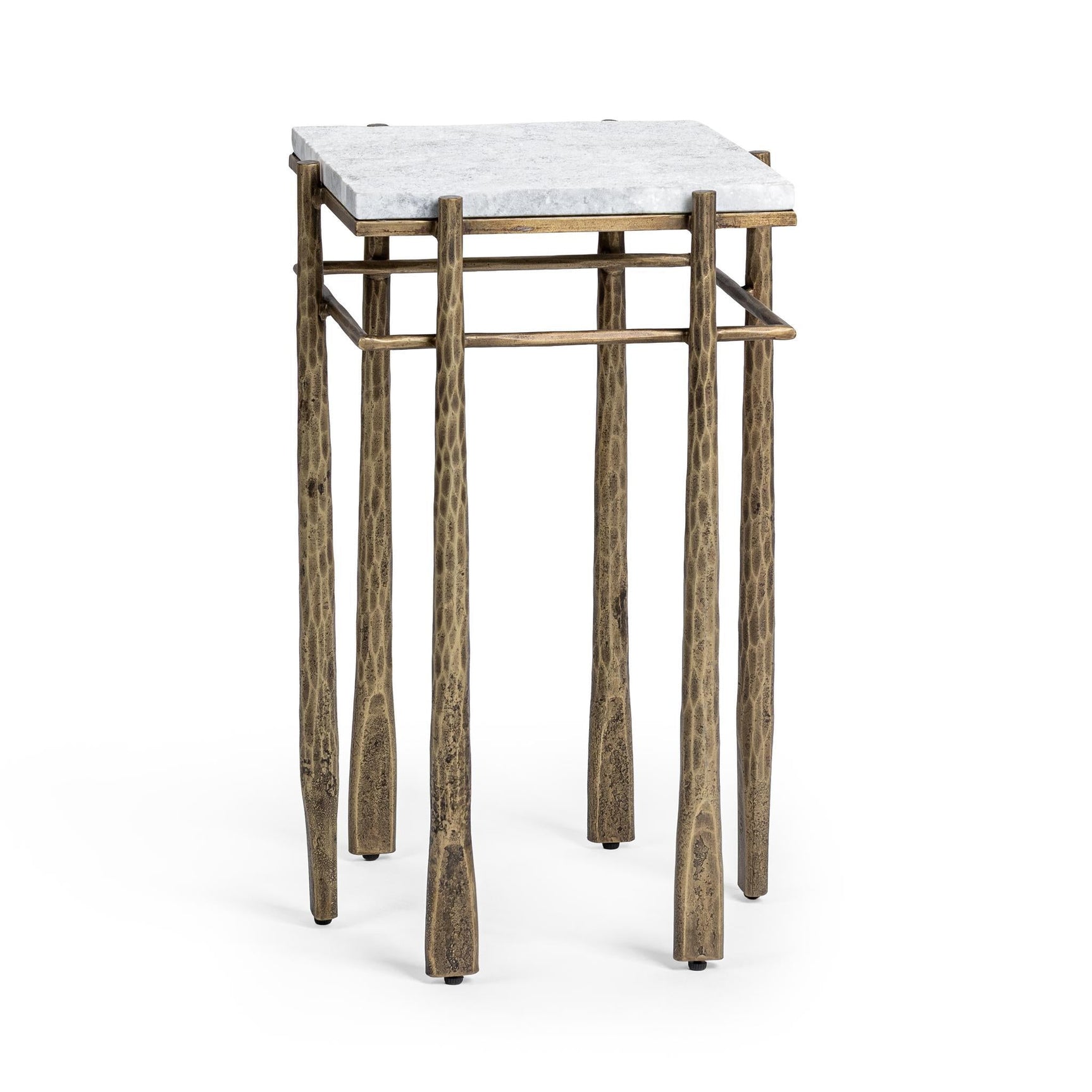 Jasmine Moonstone White End Table - Ornate Home