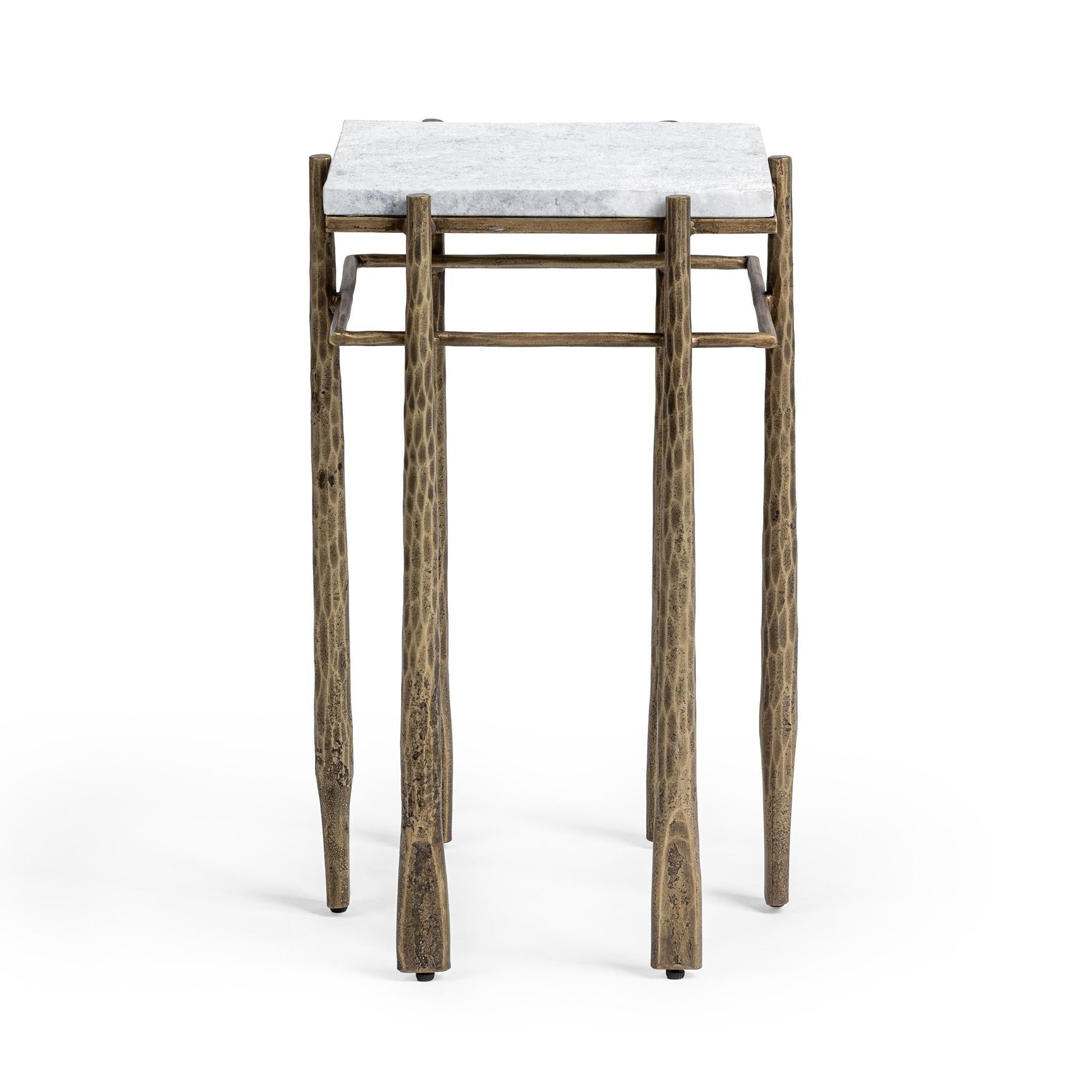Jasmine Moonstone White End Table - Ornate Home