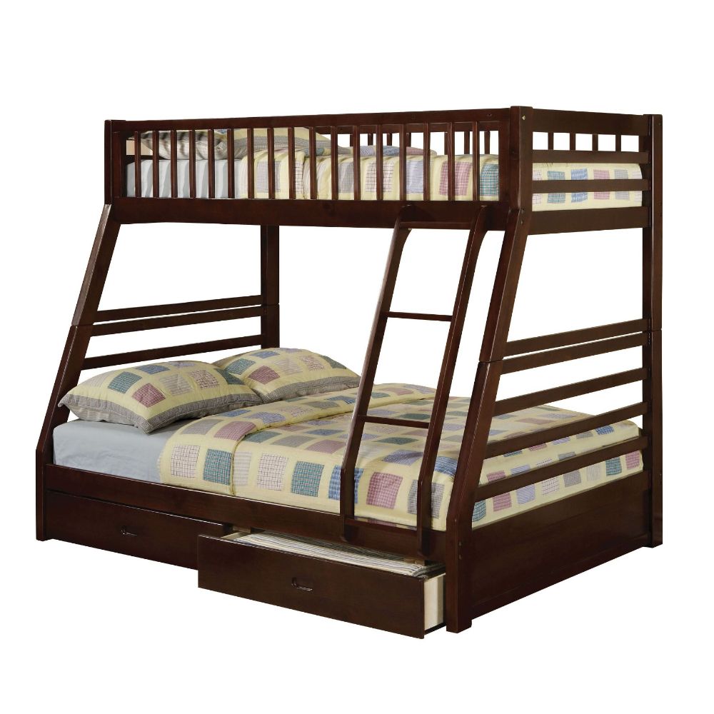 Jason Espresso Twin/Full Bunk Bed - Ornate Home