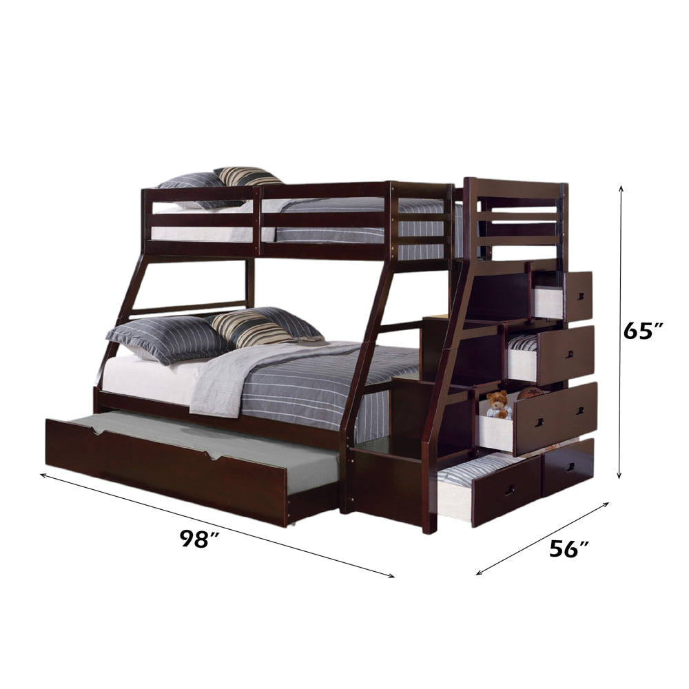 Jason Espresso Twin over Full Bunk Bed - Ornate Home