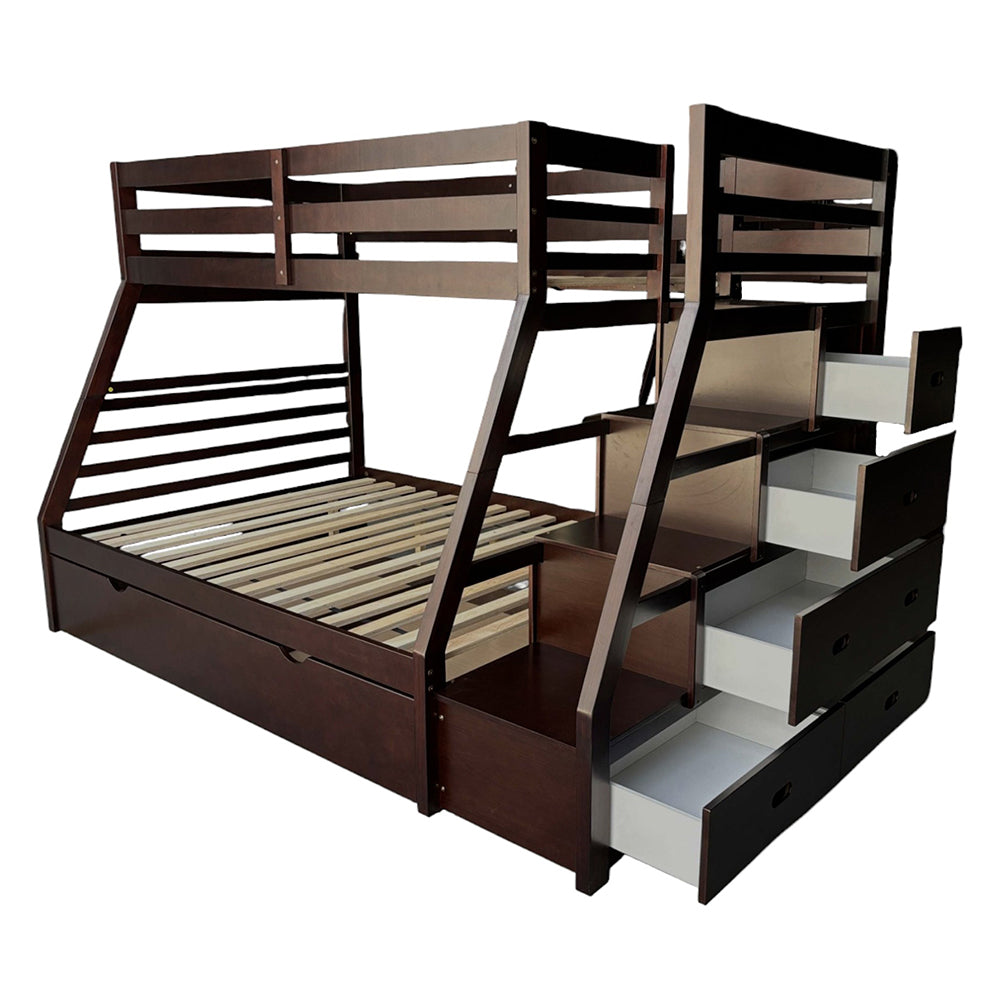 Jason Espresso Twin over Full Bunk Bed - Ornate Home