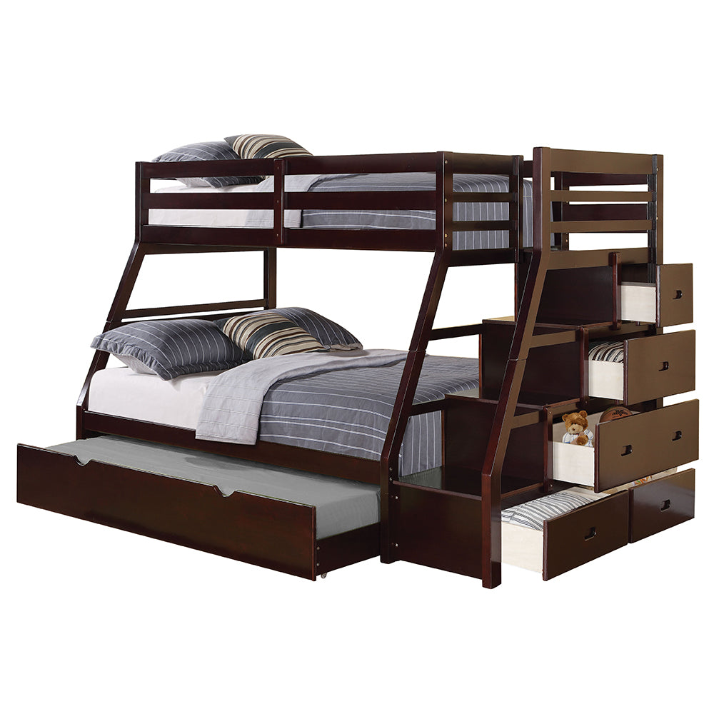 Jason Espresso Twin over Full Bunk Bed - Ornate Home