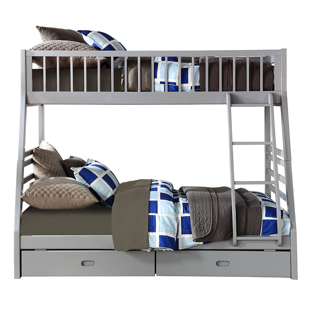 Jason Gray Twin/Full Bunk Bed - Ornate Home