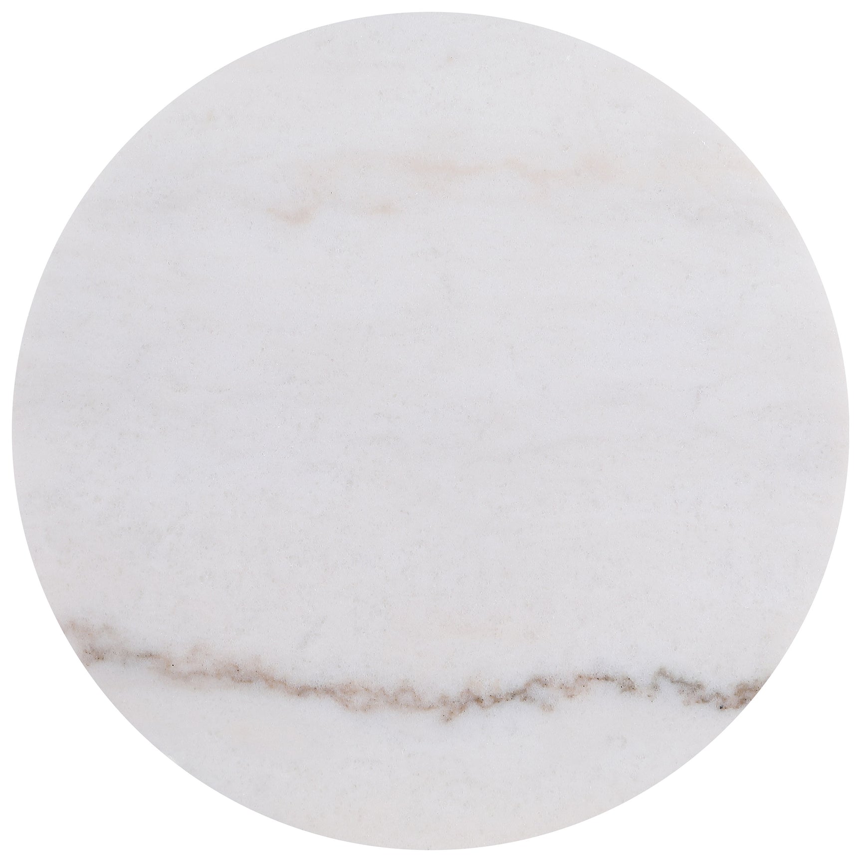 Jason Honey Brown/White Marble 3-piece Round White Marble Coffee Table Set - Ornate Home