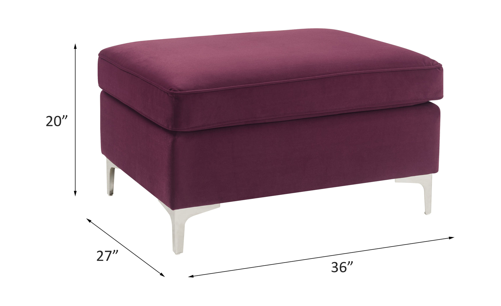Jaszira Burgundy Velvet Modular Sofa Units / Create your own Style - Ornate Home