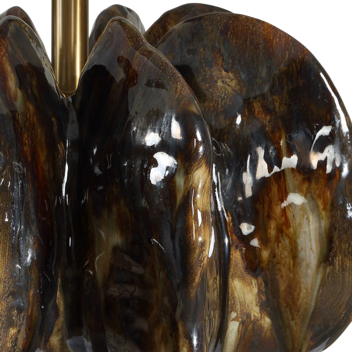 Jaudon Brown Glass Table Lamp - Ornate Home