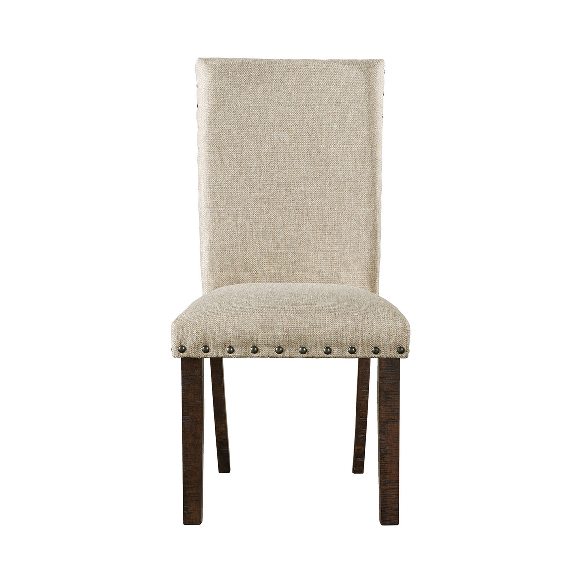 Jax Cherry Upholstery Back Side Chair (Set of 2) - Ornate Home