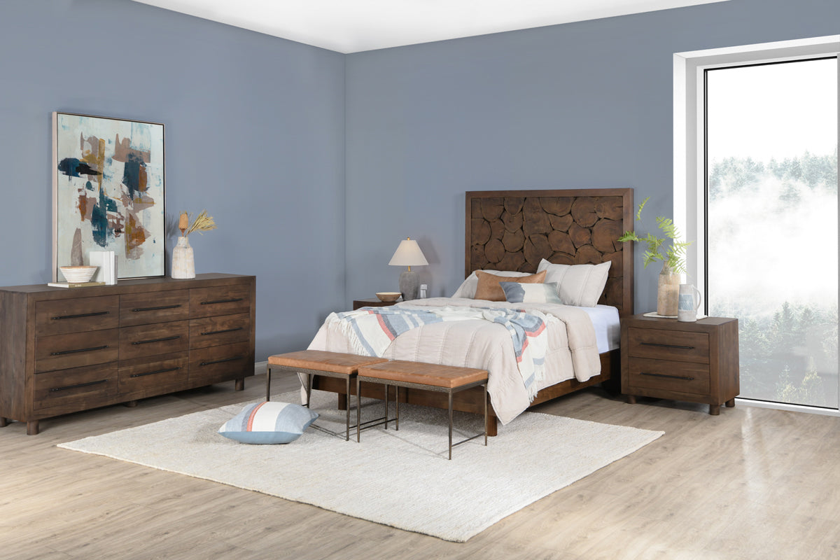 Jaxon Cocoa Brown Cal King Bed - Ornate Home