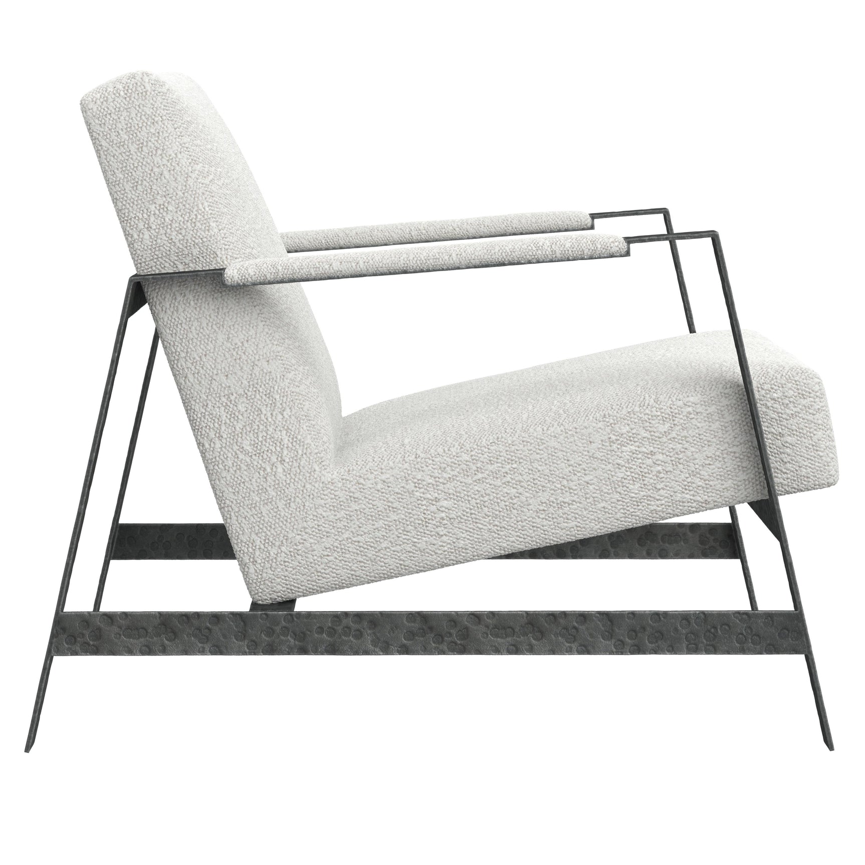 Jaxson White/Cream Fabric Chair - Ornate Home