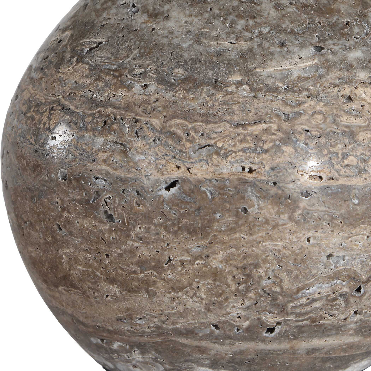 Jaycee Brass/Brown/Gray Dark Travertine Buffet Lamp - Ornate Home