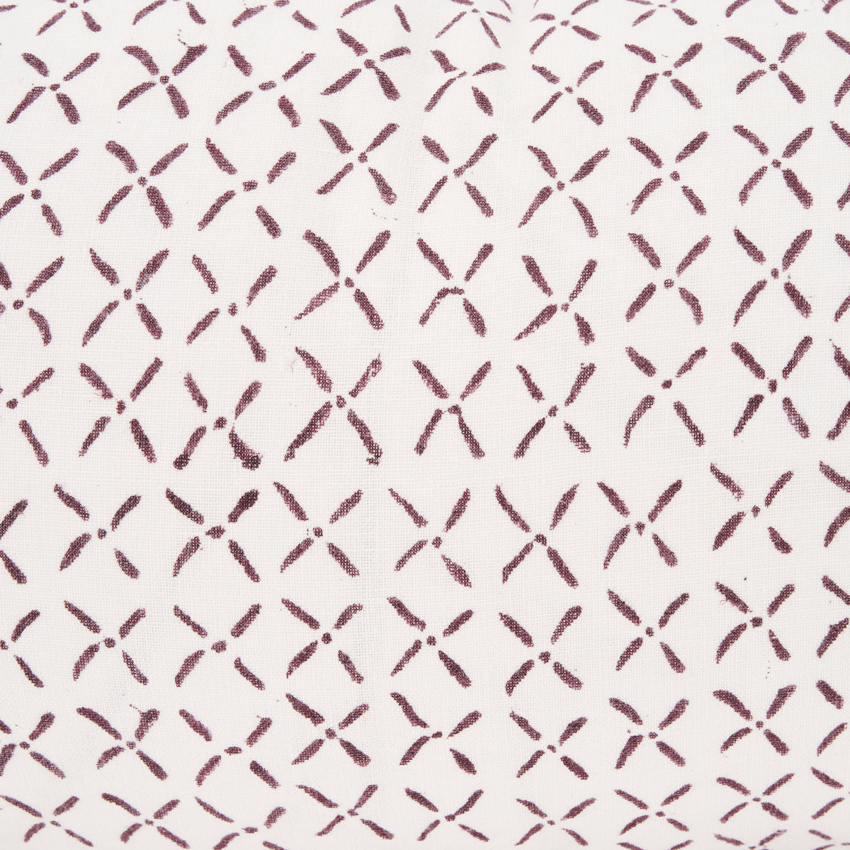 Jayden Cream 14x26 with Merlot Print Linen Lumbar Pillow Cover - Ornate Home
