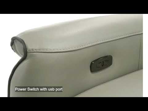 Jayke Light Gray Power Motion Sectional Sofa - Ornate Home