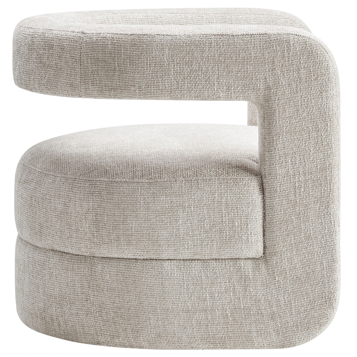 Jaylin Dove Gray Upholstered Chenille Accent Chair - Ornate Home