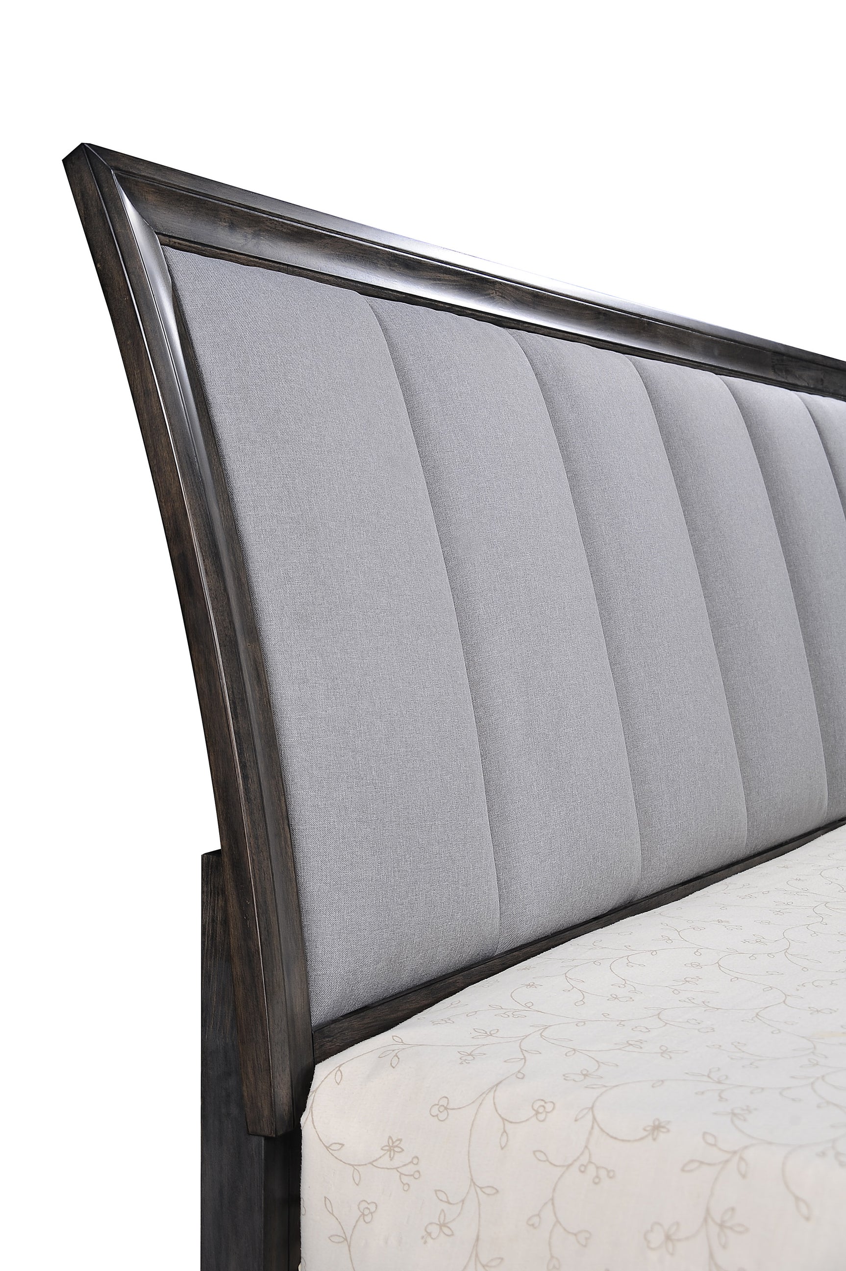 Jaymes Gray Queen Sleigh Storage Platform Bed - Ornate Home