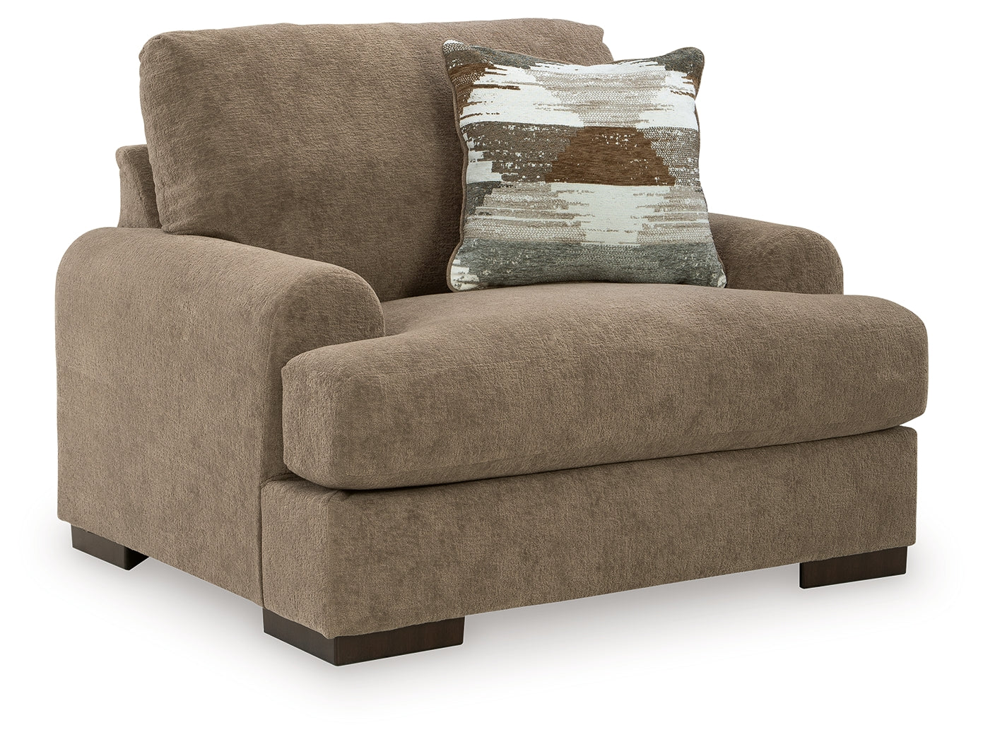 Jayne Park Pecan Oversized Chair - Ornate Home