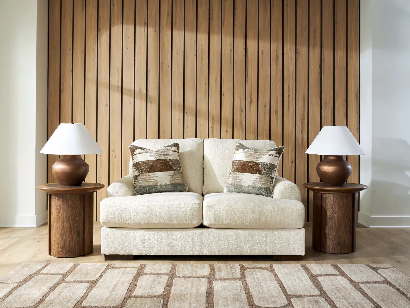 Jayne Park Sand Loveseat - Ornate Home
