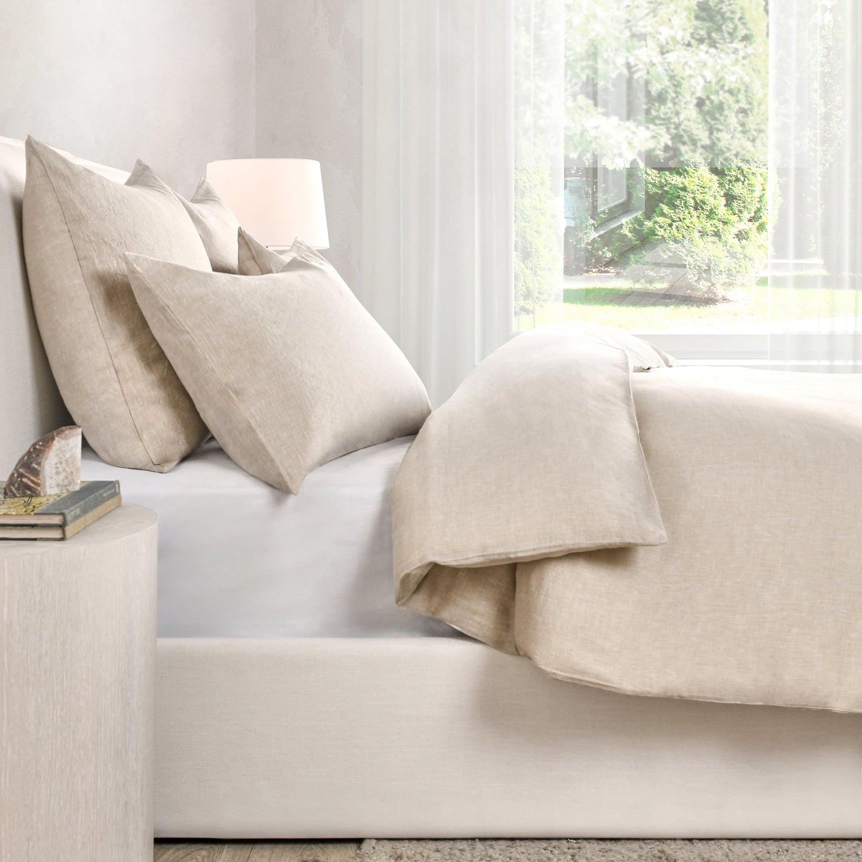 Jayson Natural Linen Cashmere Duvet Collection - Ornate Home