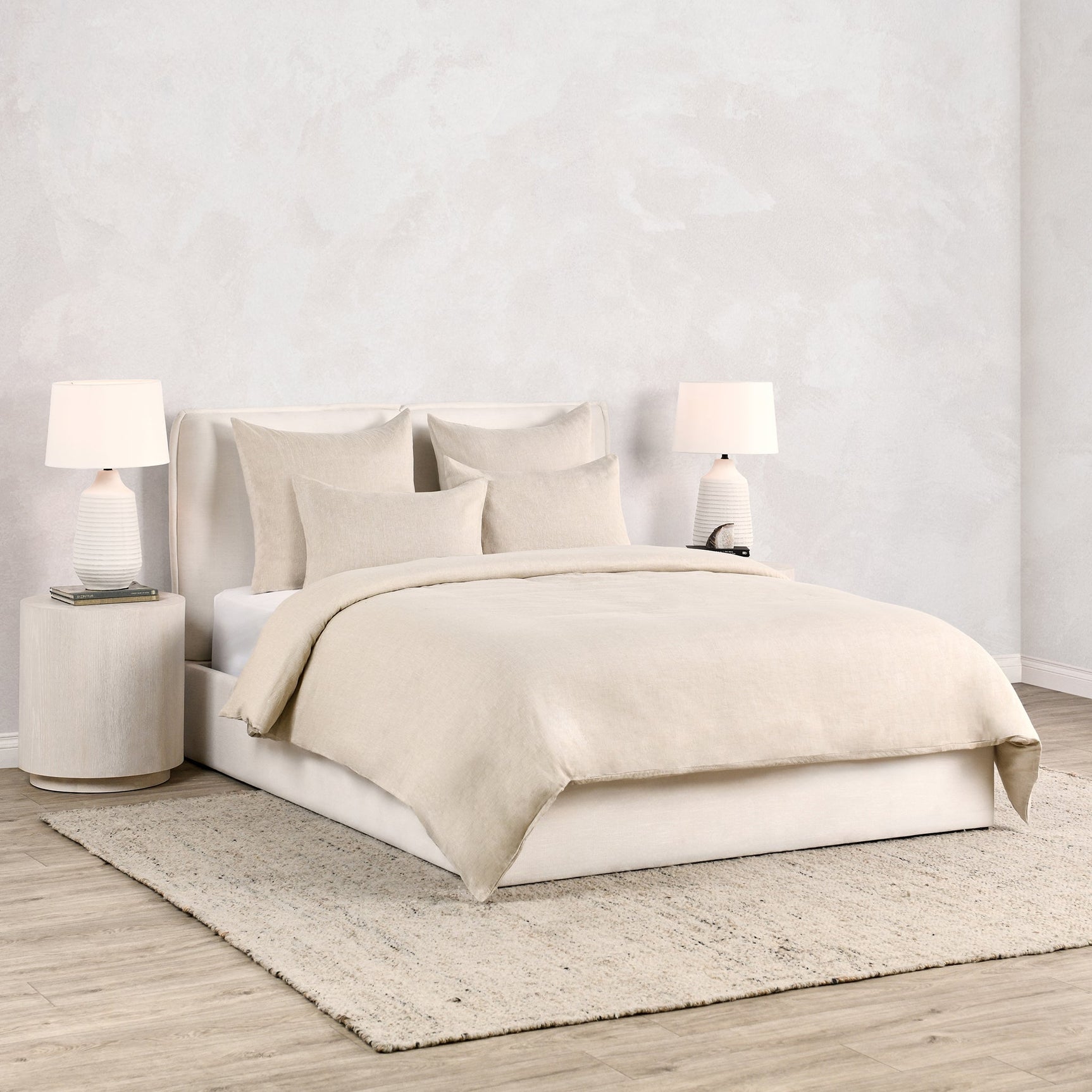 Jayson Natural Linen Cashmere Duvet Collection - Ornate Home