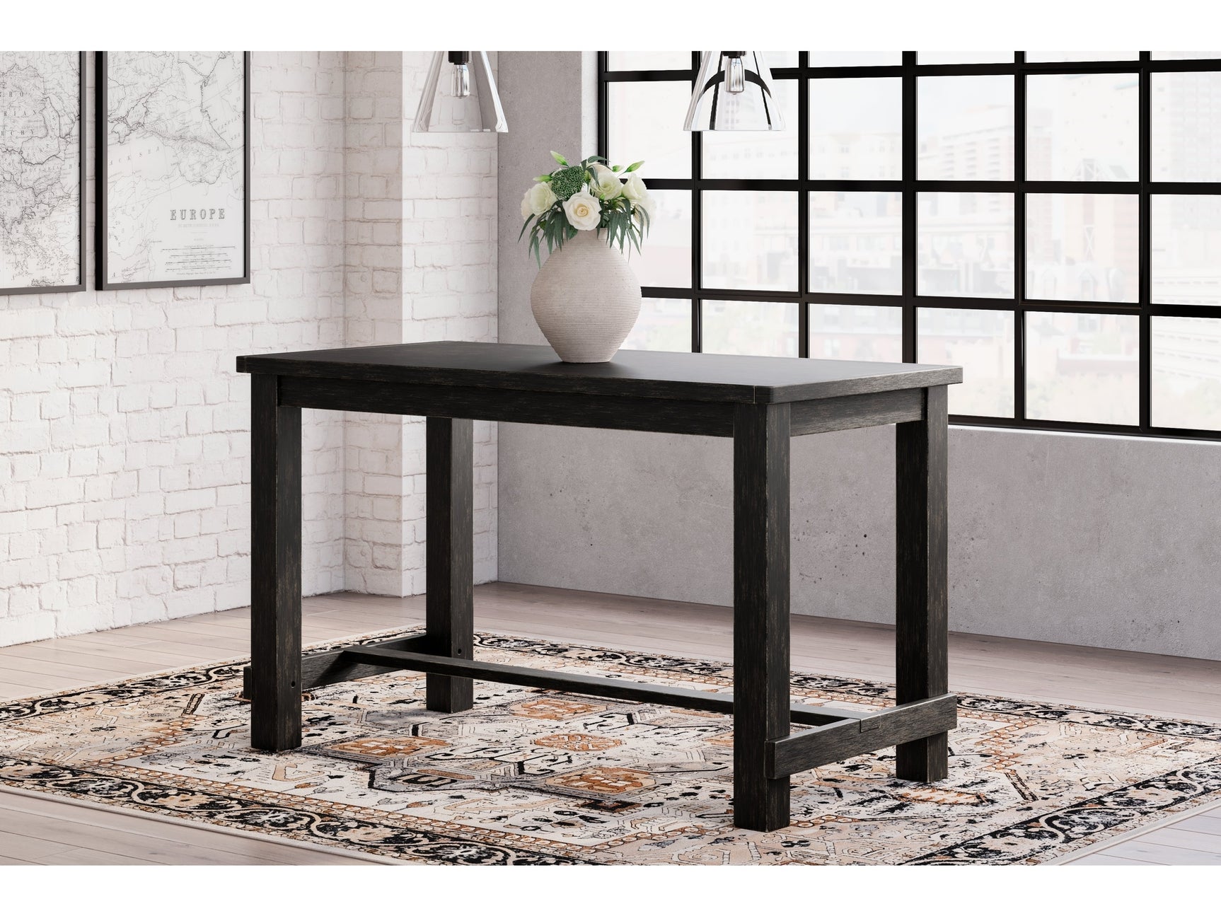 Jeanette Black Counter Height Dining Table (Online Special Price) - Ornate Home