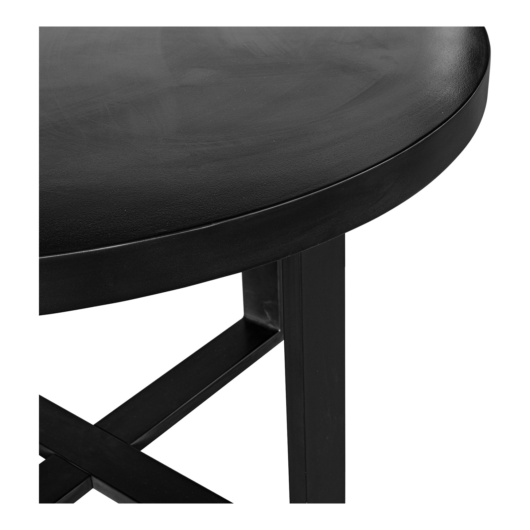 Jedrik Black Round Outdoor Dining Table - Ornate Home