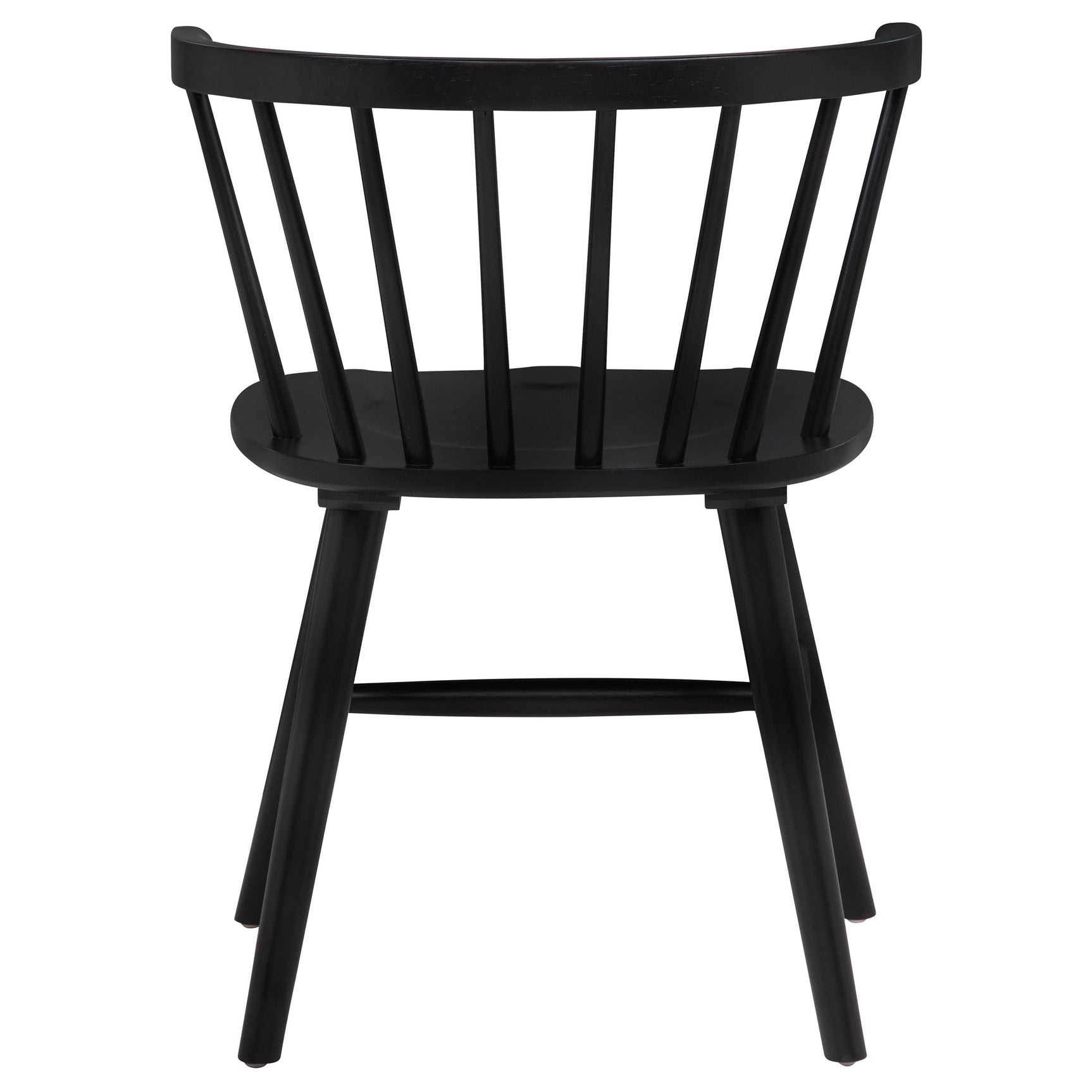 Jeffries Black Windsor Wood Dining Side Chair (Set of 2) - Ornate Home