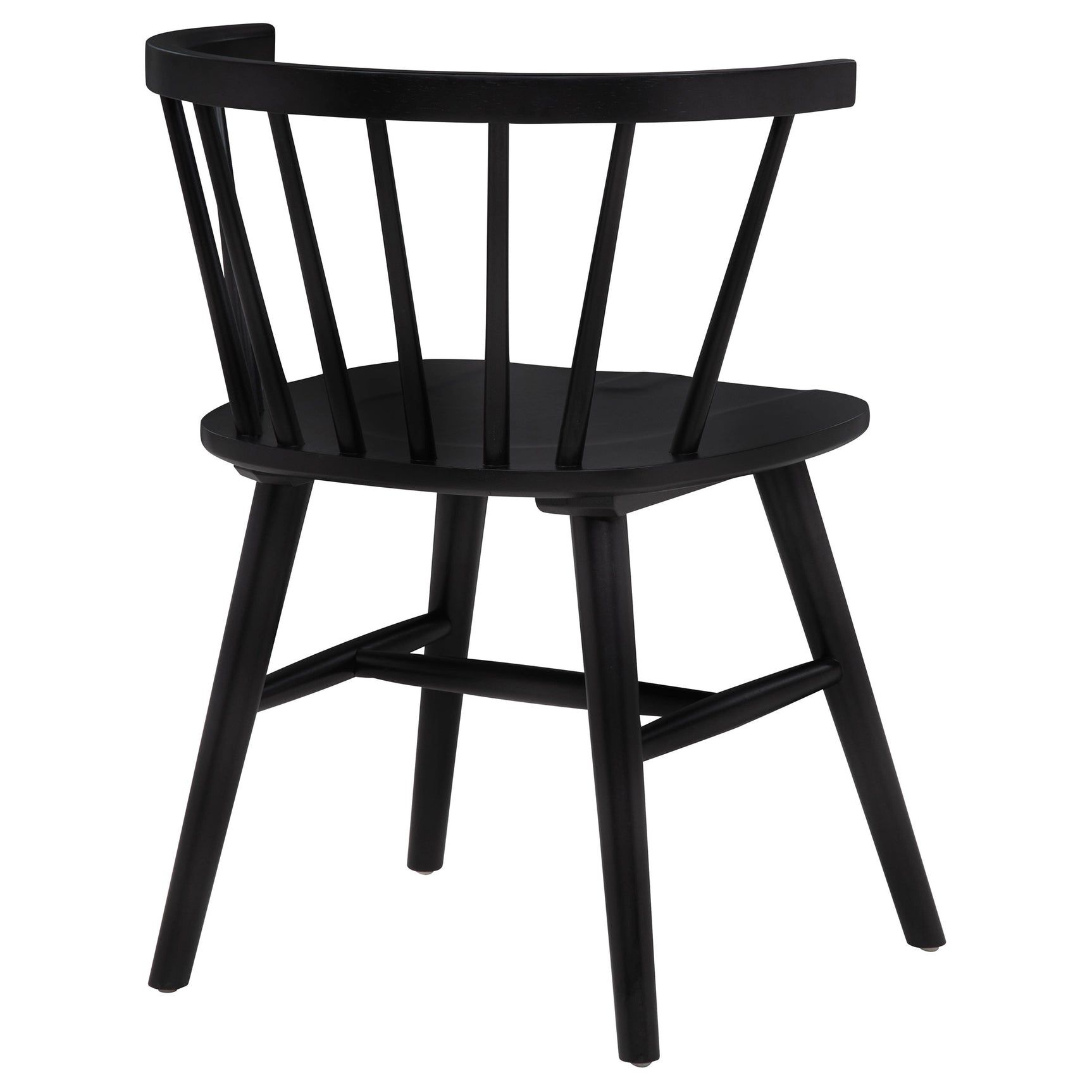 Jeffries Black Windsor Wood Dining Side Chair (Set of 2) - Ornate Home