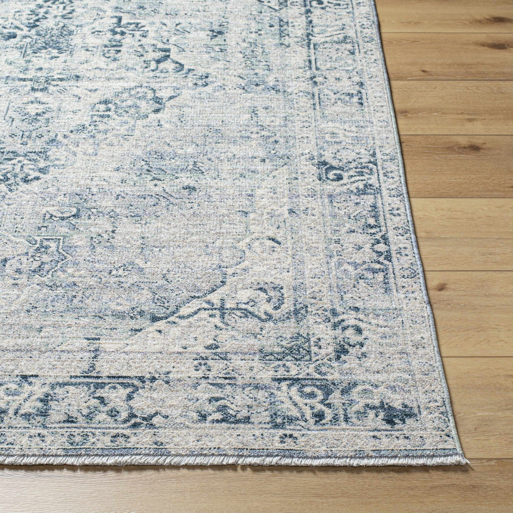 Jemma Blue Medallion Area Rug - Clearance - Ornate Home