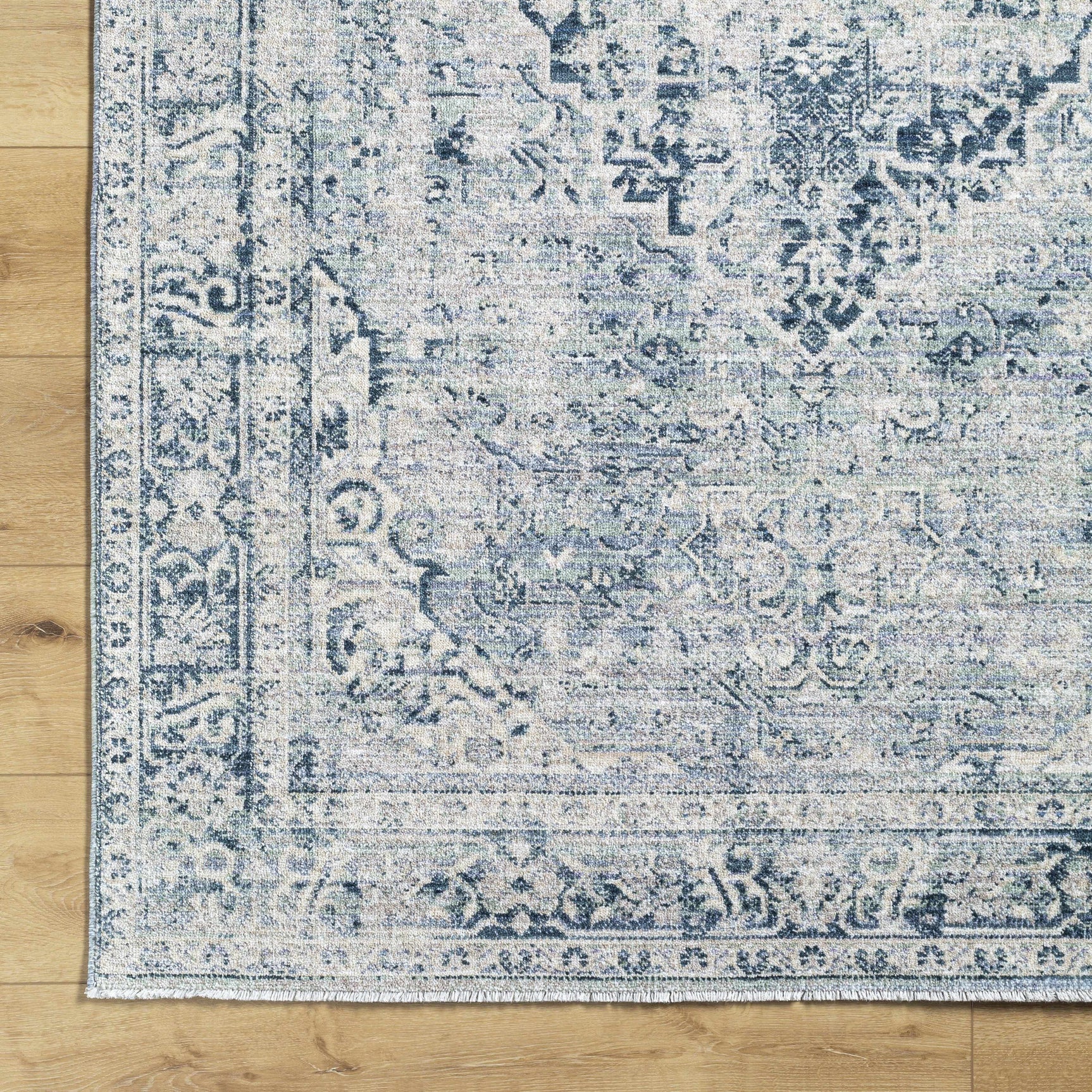 Jemma Blue Medallion Area Rug - Clearance - Ornate Home