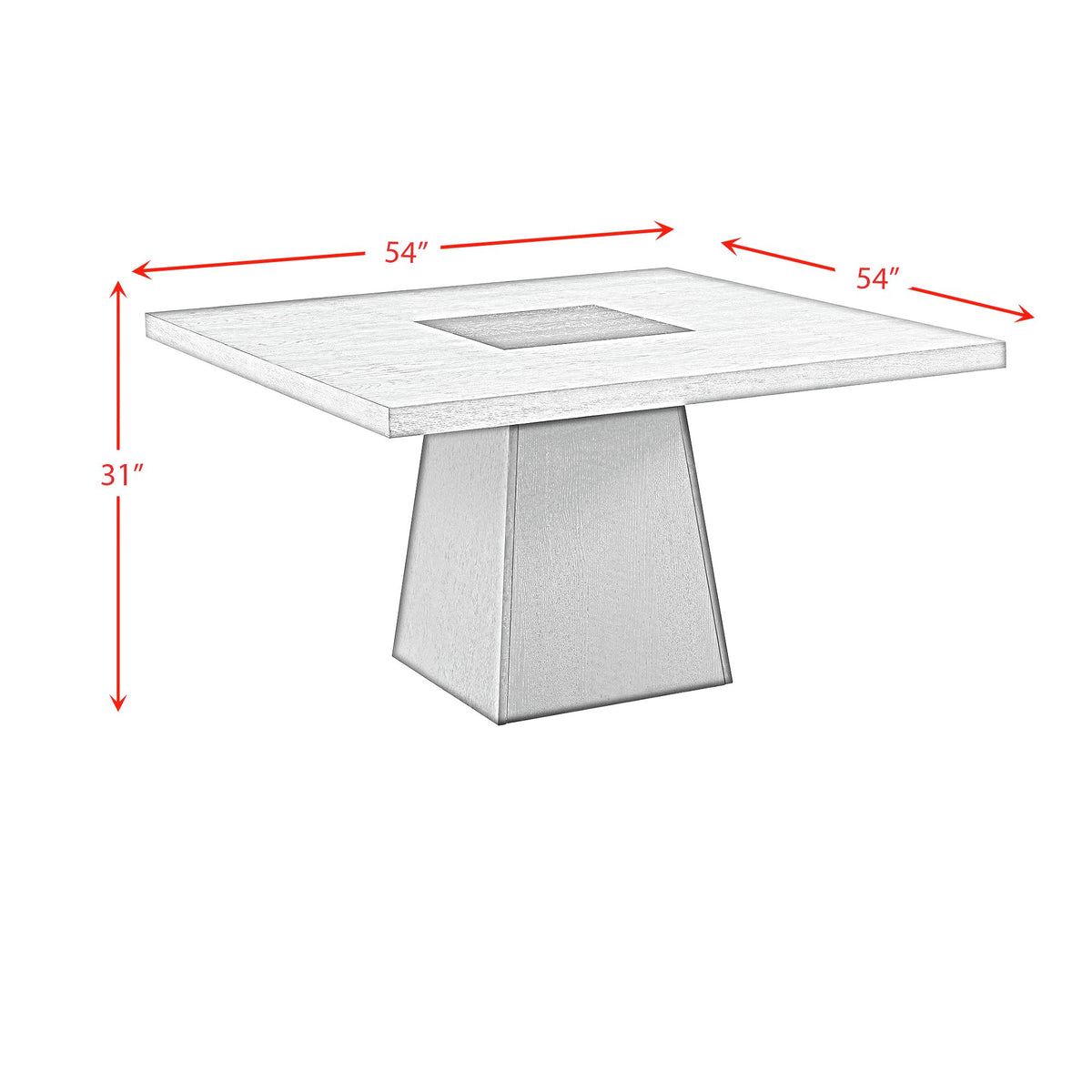 Jemma Grey 6-Piece Standard Height Dining Set with Square Table, Two Chairs & Bench - Ornate Home