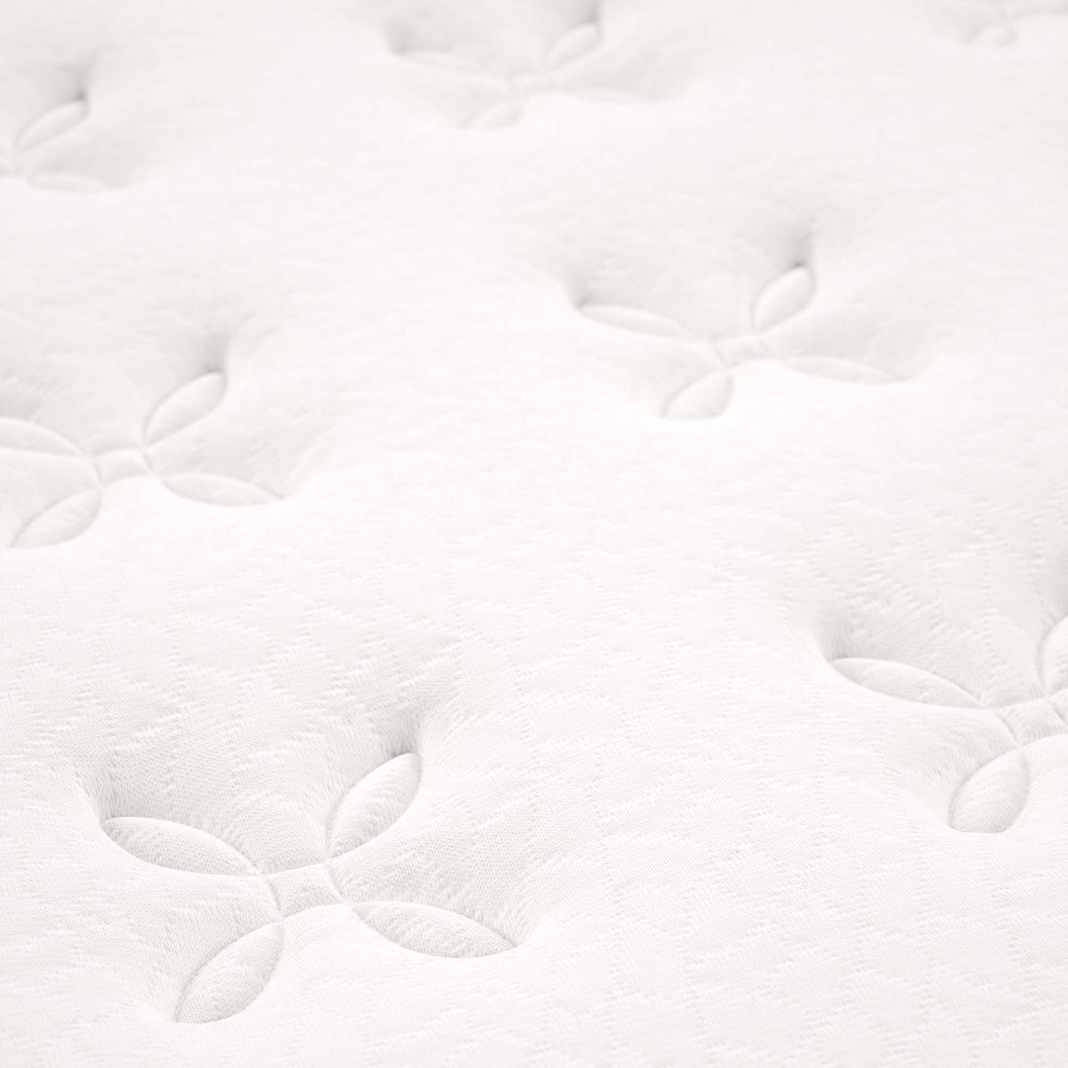 Jenna White 10" Innerspring and Foam California King Mattress - Ornate Home