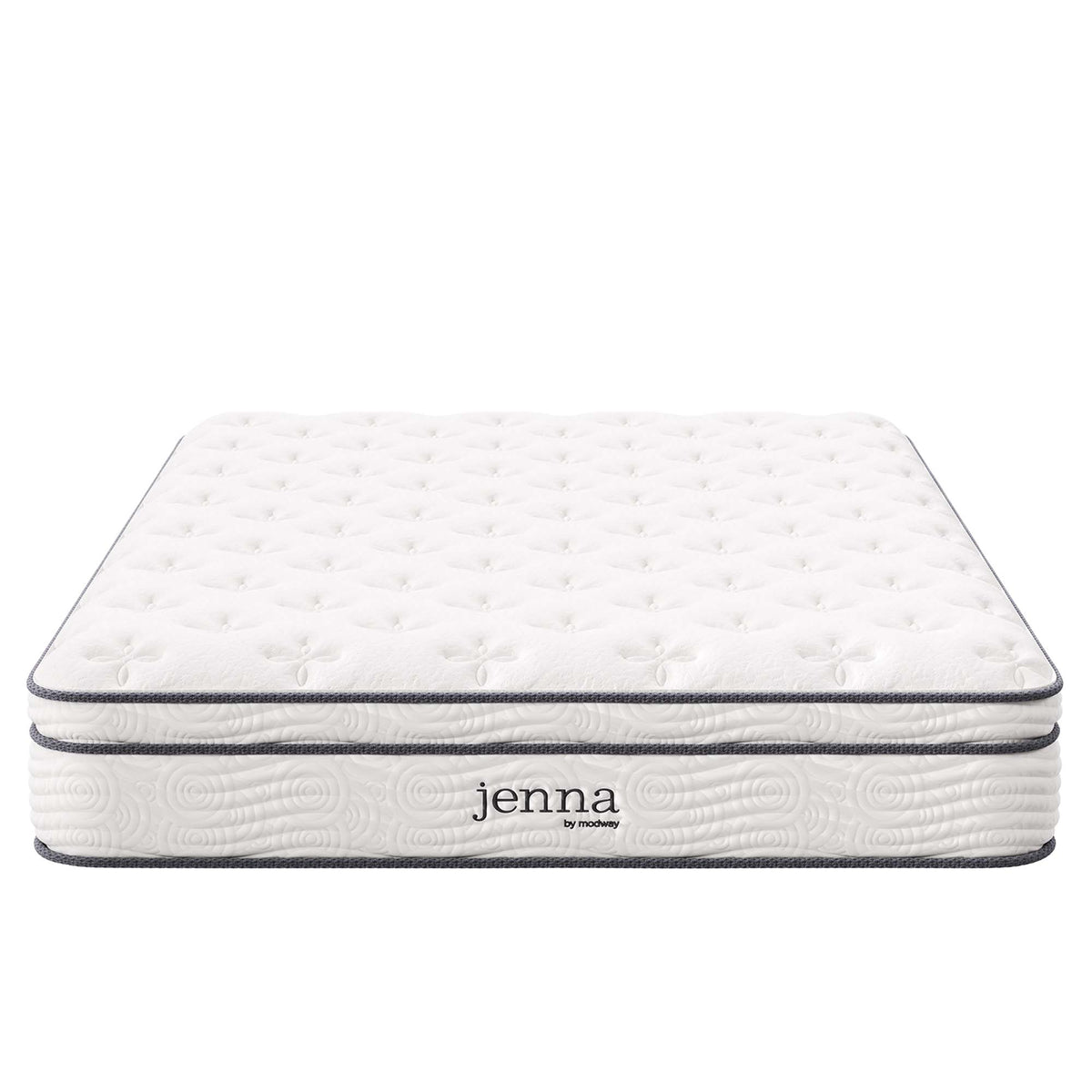 Jenna White 10" Innerspring and Foam Full Mattress - Ornate Home