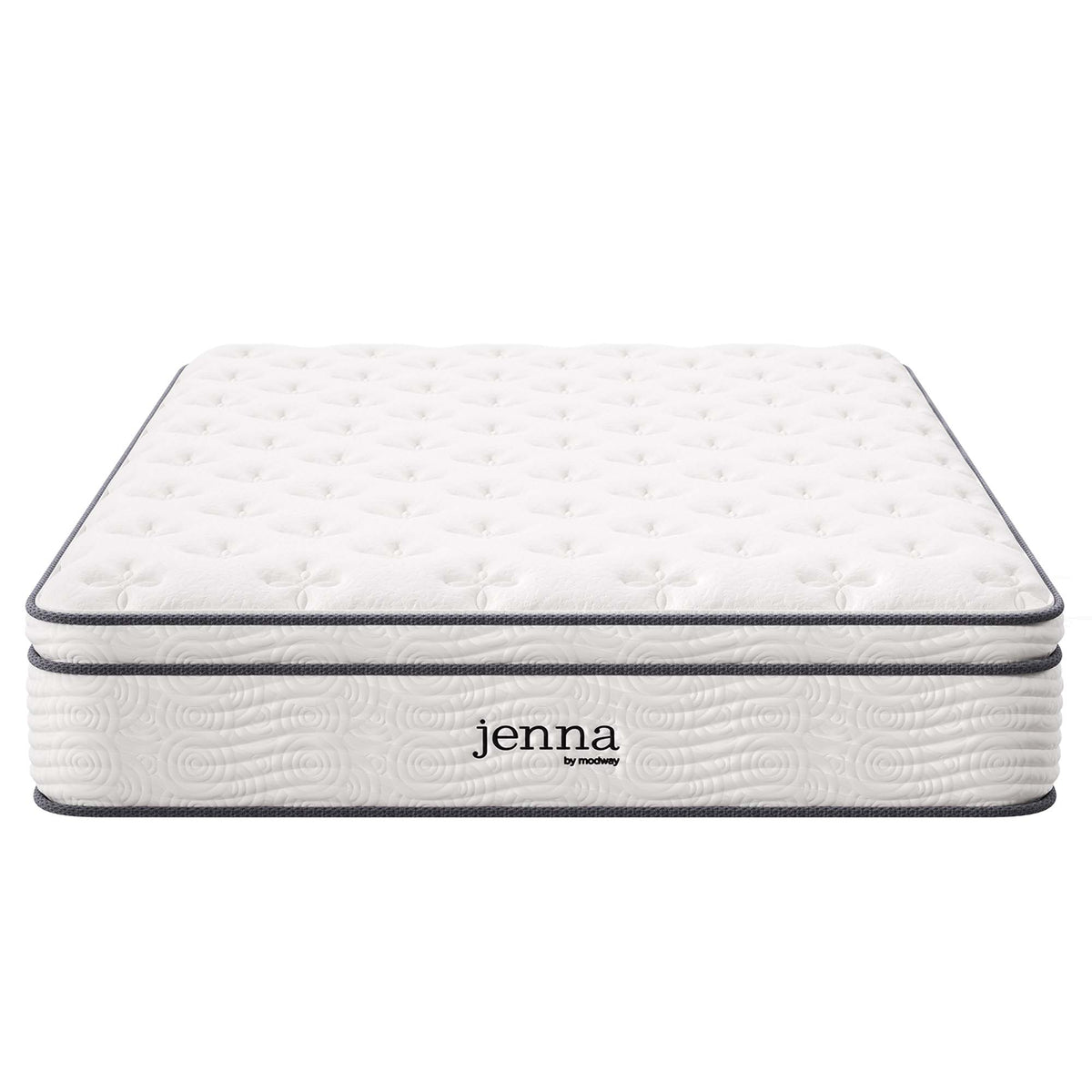 Jenna White 12" Innerspring and Foam Full Mattress - Ornate Home