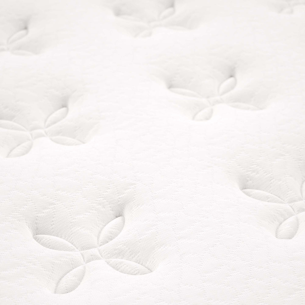 Jenna White 12" Innerspring and Foam Queen Mattress - Ornate Home