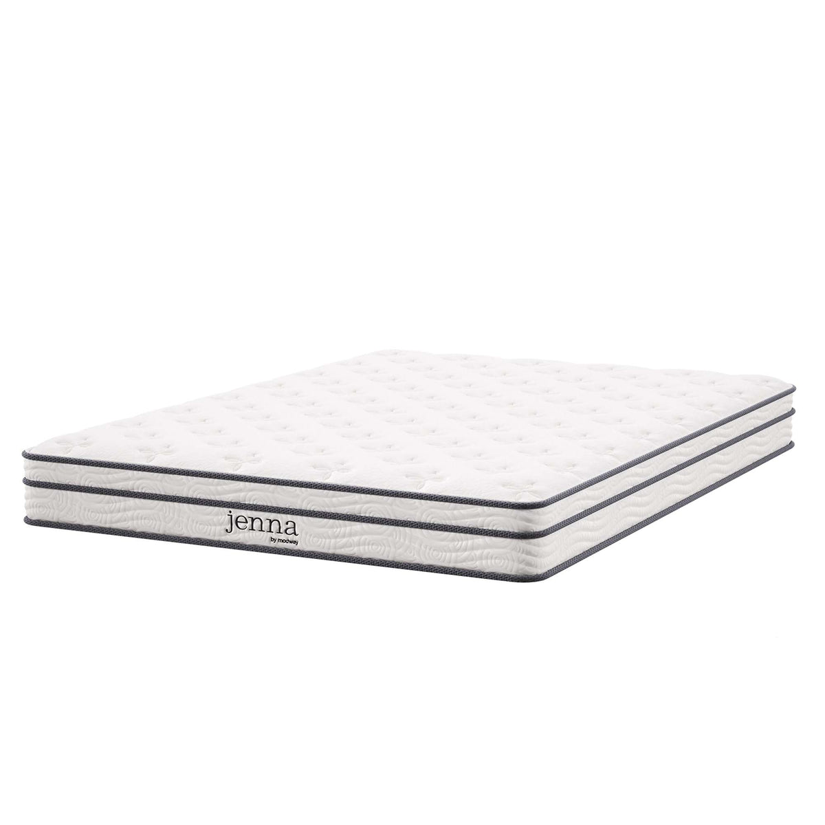 Jenna White 6" Innerspring and Foam Full Mattress - Ornate Home