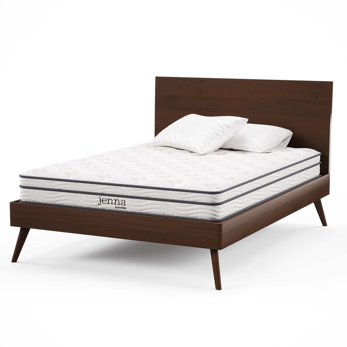 Jenna White 6" Innerspring and Foam Full Mattress - Ornate Home