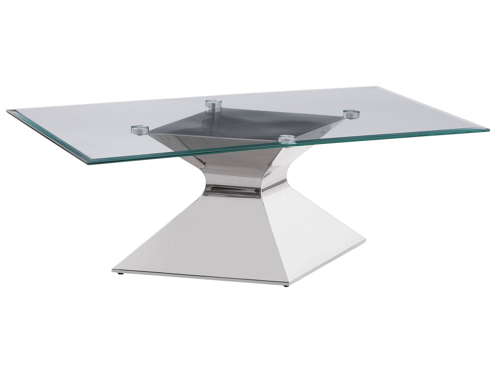 Jenny Polished Chrome Coffee Table - Ornate Home