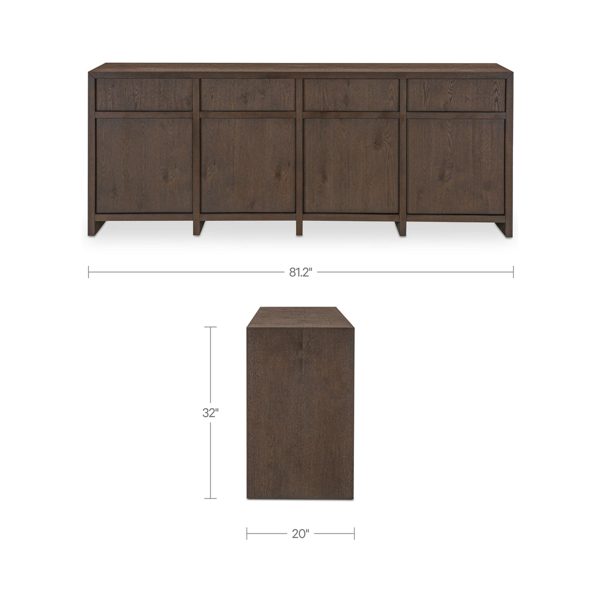Jenson Brown Sideboard - Ornate Home