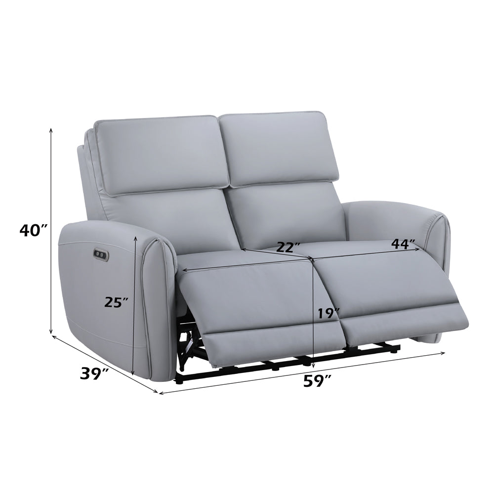 Jeromie Gray Power Motion Loveseat - Ornate Home