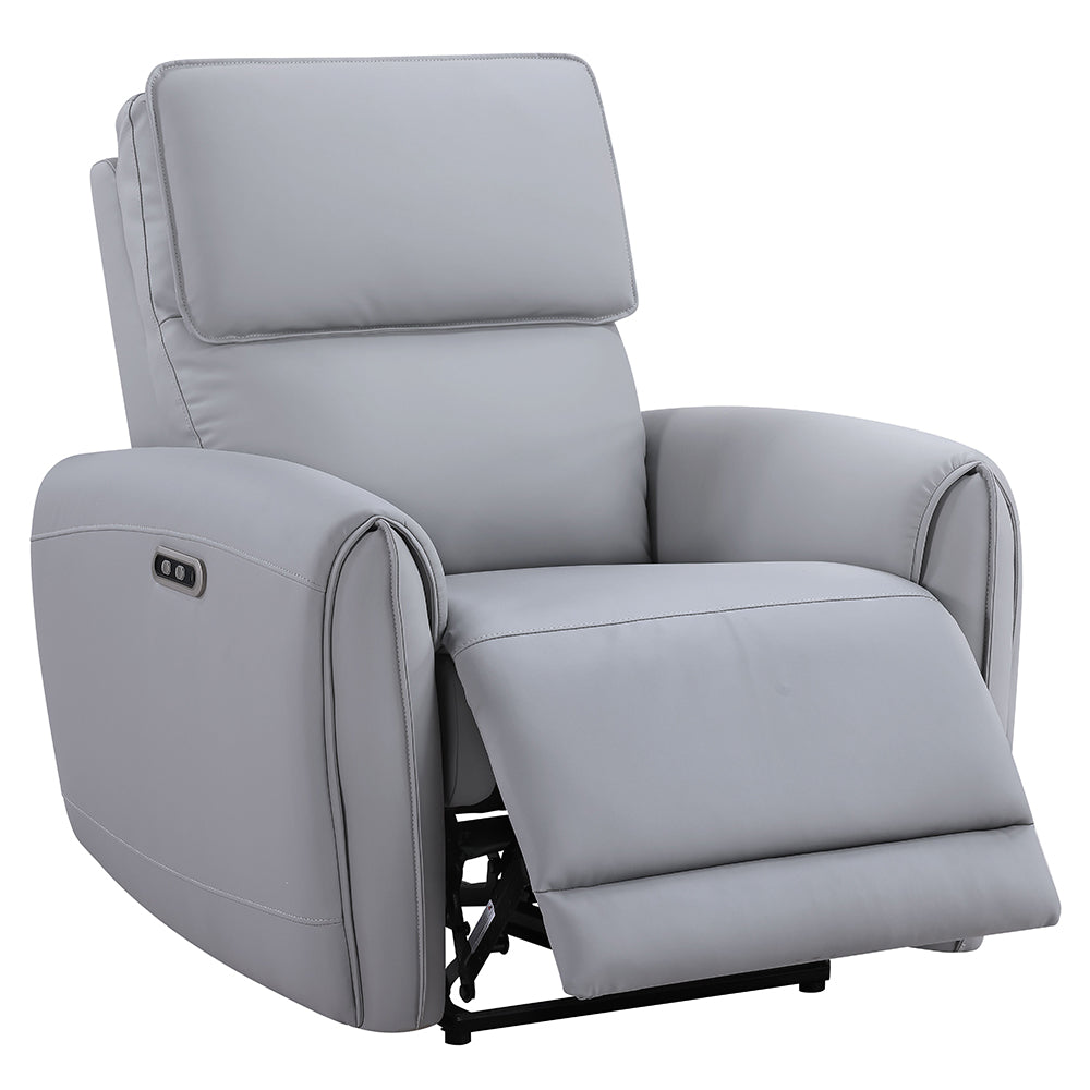 Jeromie Gray Power Motion Recliner - Ornate Home