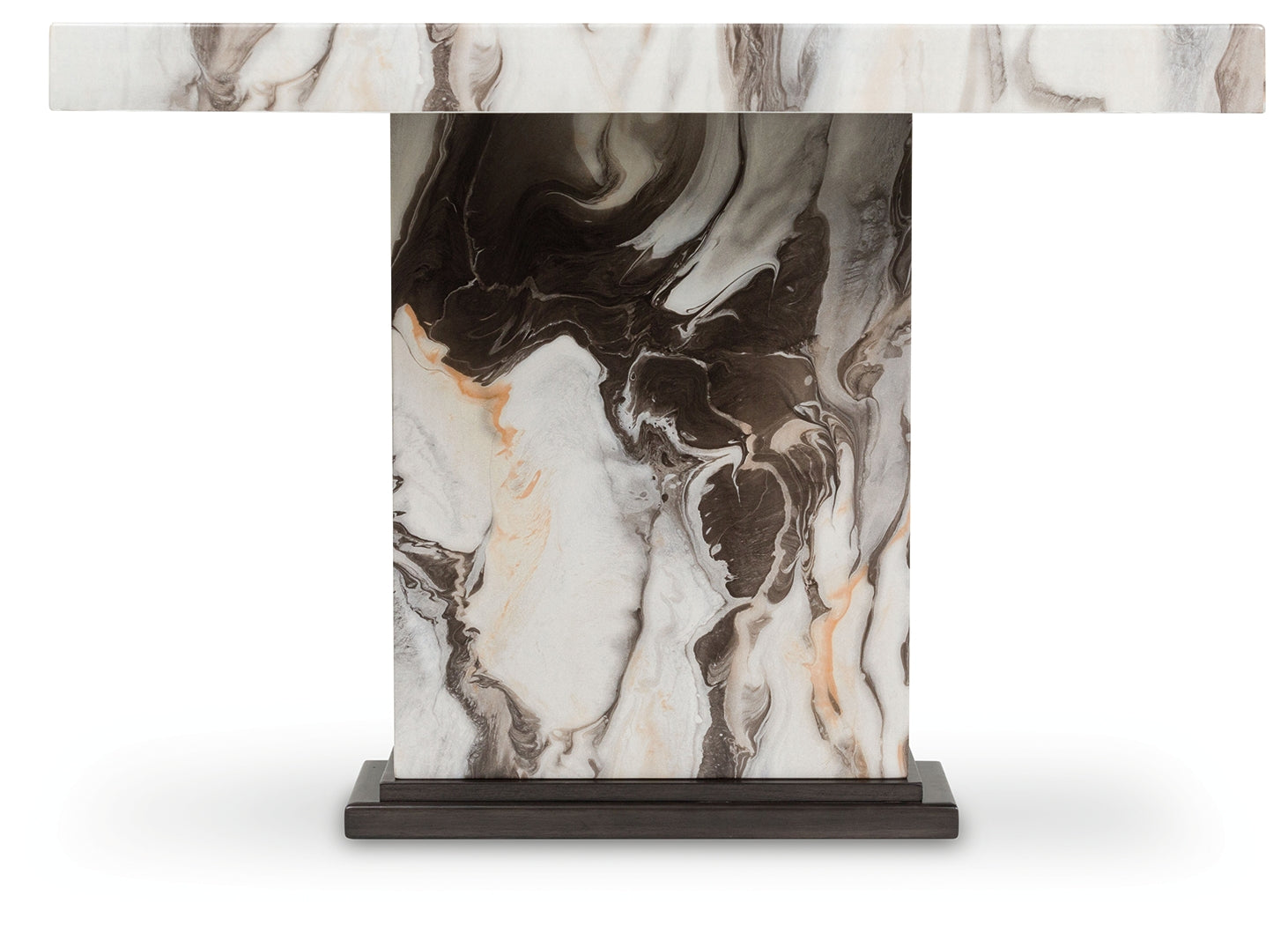 Jeshina Dark Brown/Beige Dining Table - Ornate Home