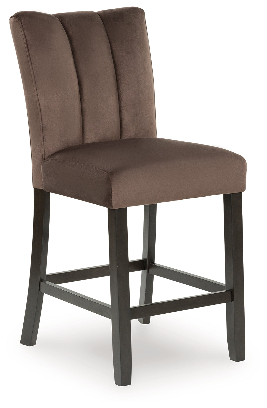 Jeshina Dark Brown/Beige/Mocha Counter Height Dining Table and 4 Barstools - Ornate Home