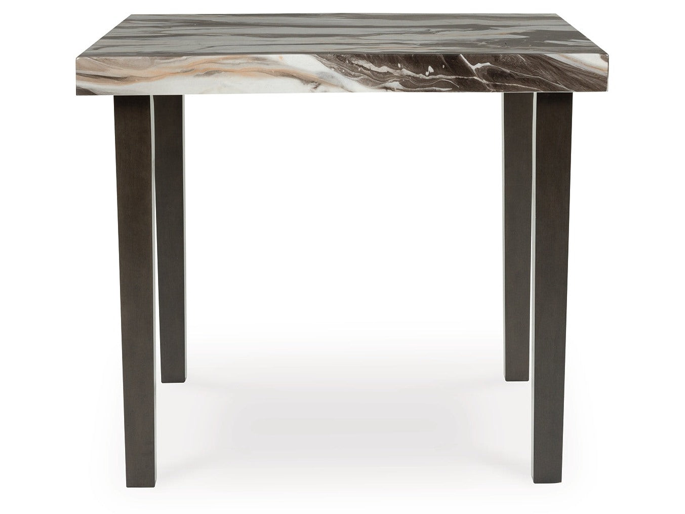 Jeshina Dark Brown/Beige Square Counter Table - Ornate Home