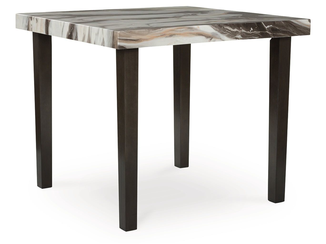 Jeshina Dark Brown/Beige Square Counter Table - Ornate Home