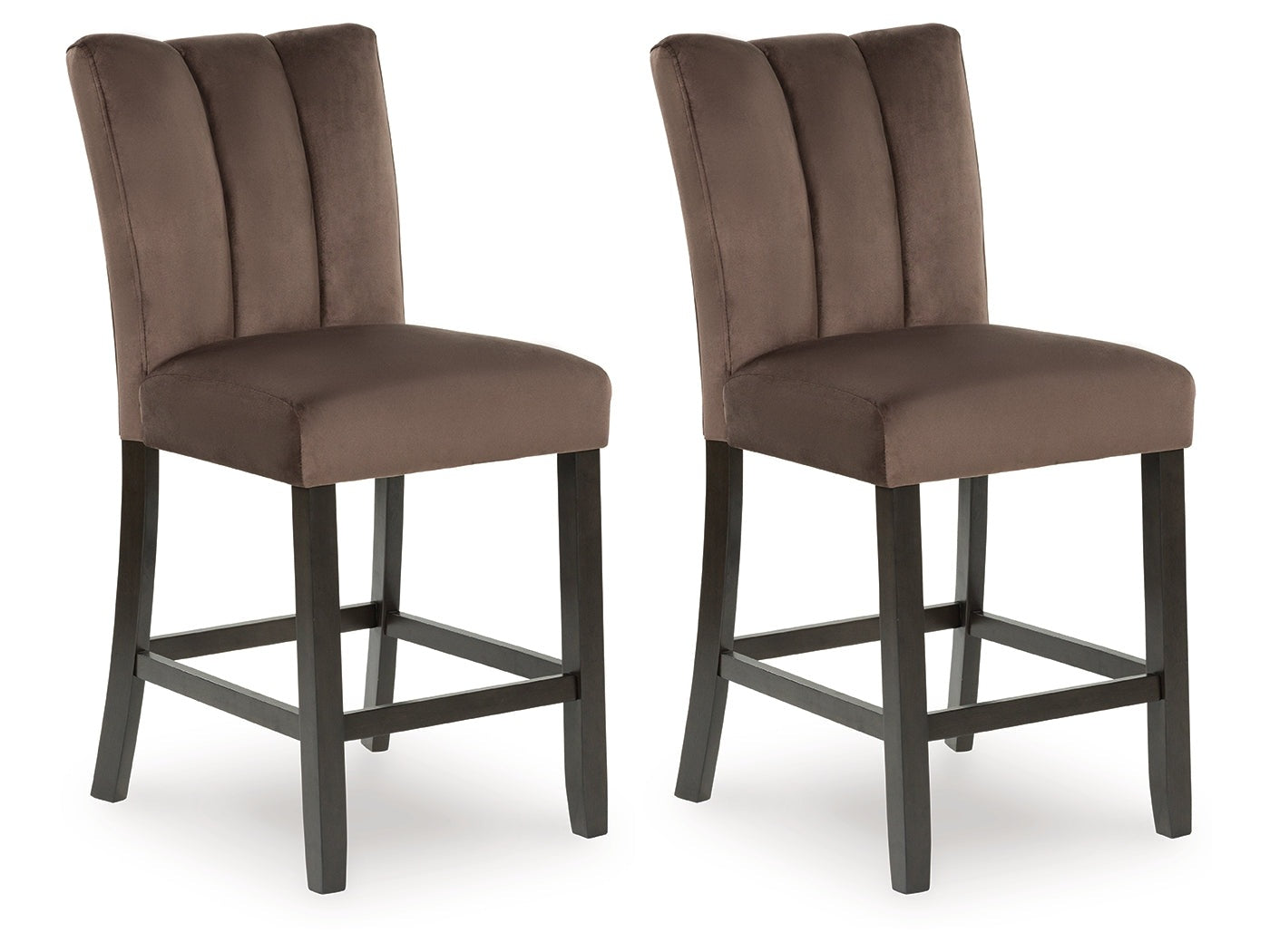 Jeshina Mocha Counter Height Barstool (Set of 2) - Ornate Home
