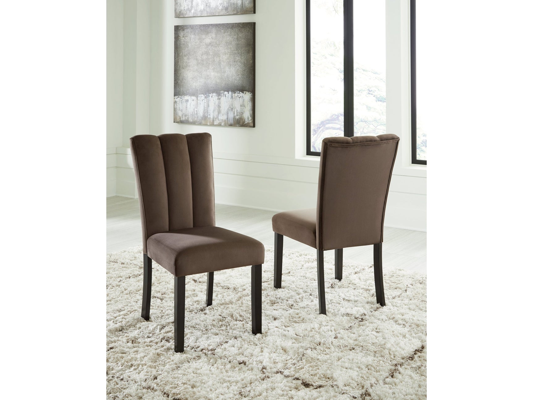 Jeshina Mocha Dining Chair (Set of 2) (Online Special Price) - Ornate Home