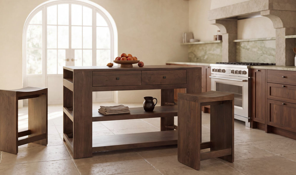 Jespen Brown Kitchen Island - Ornate Home