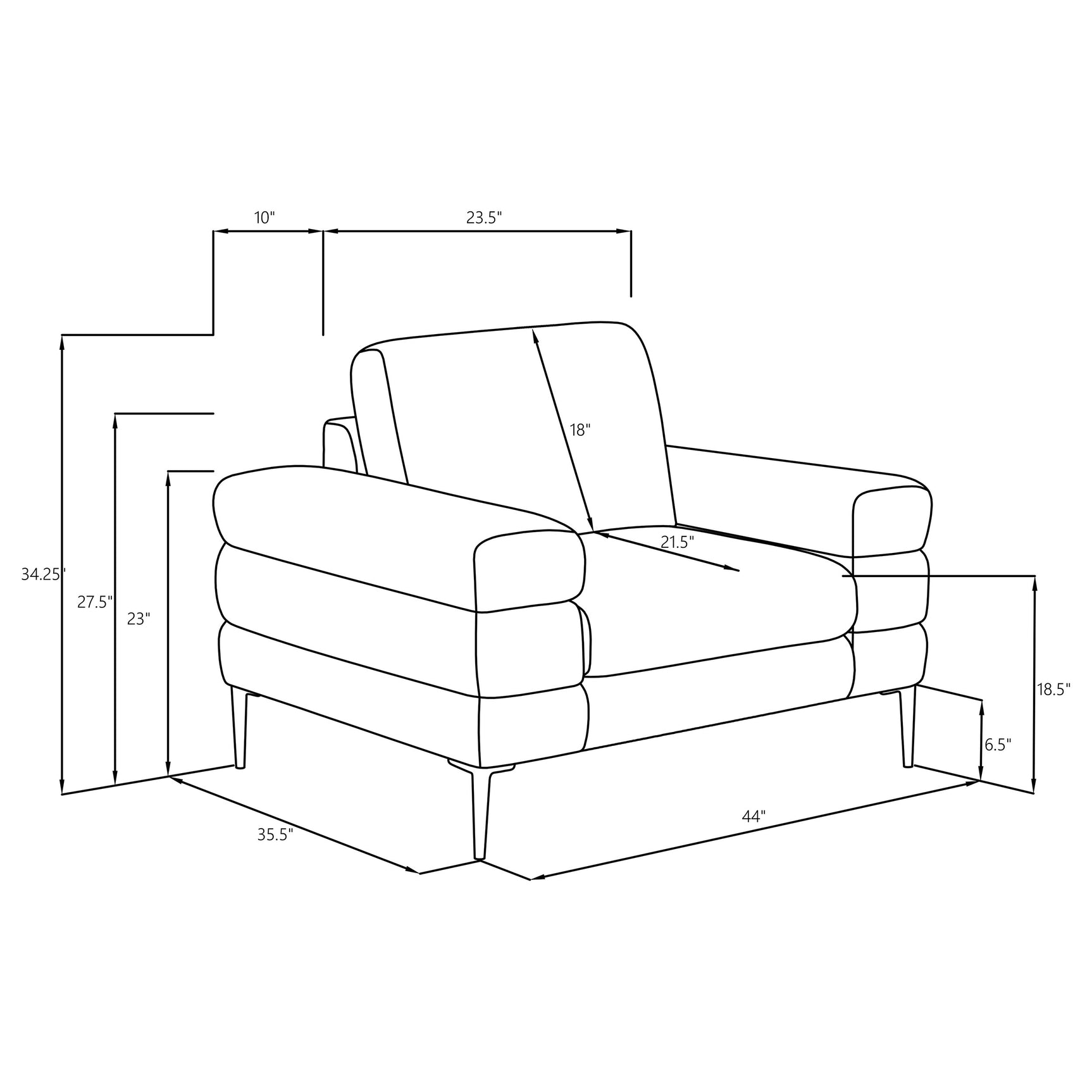 Jessel Ivory Accent Chair - Ornate Home